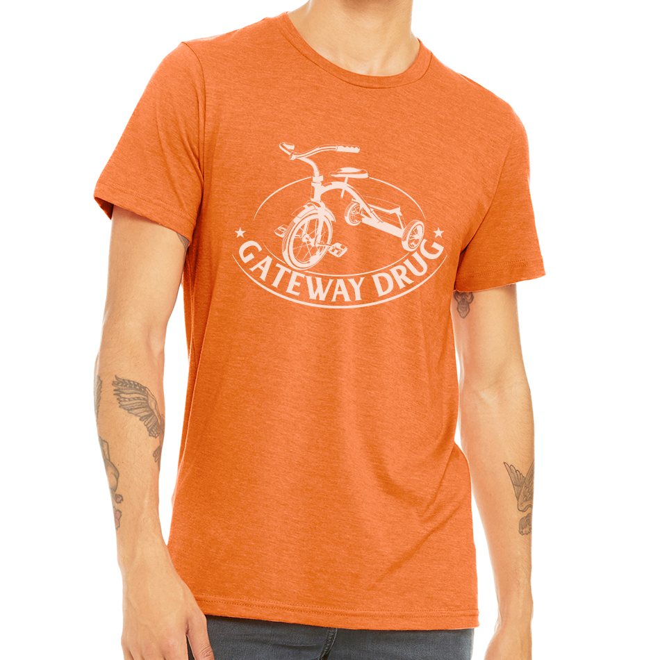 GATEWAY DRUG DESIGN: Unisex Heather CVC T-Shirt