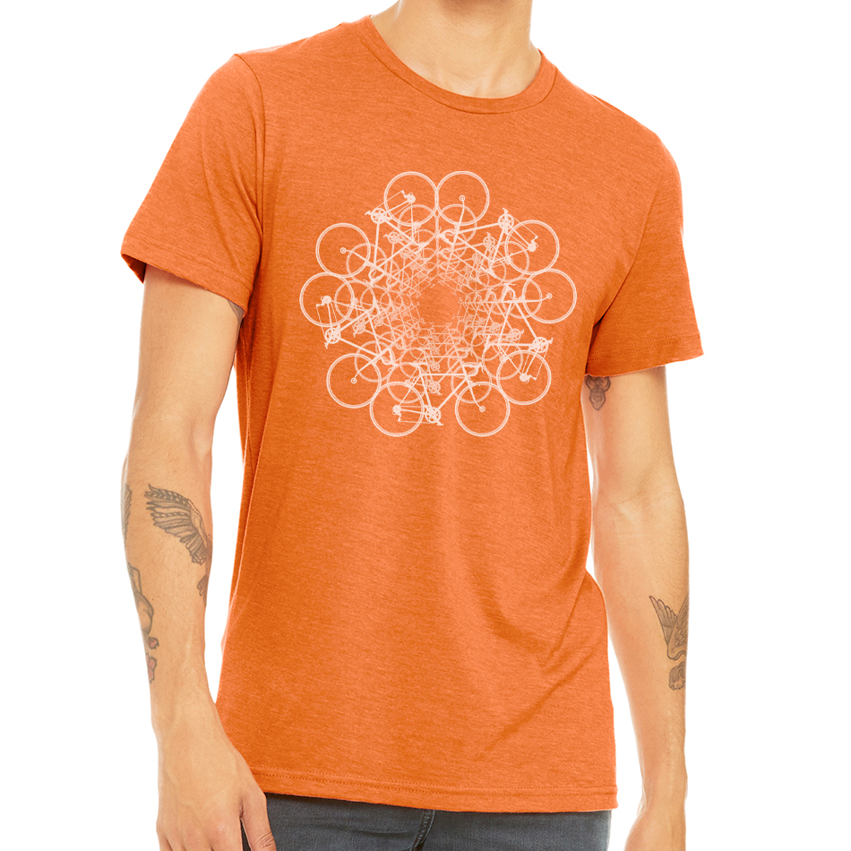 FLOWER CIRCLE: Unisex Heather CVC T-Shirt