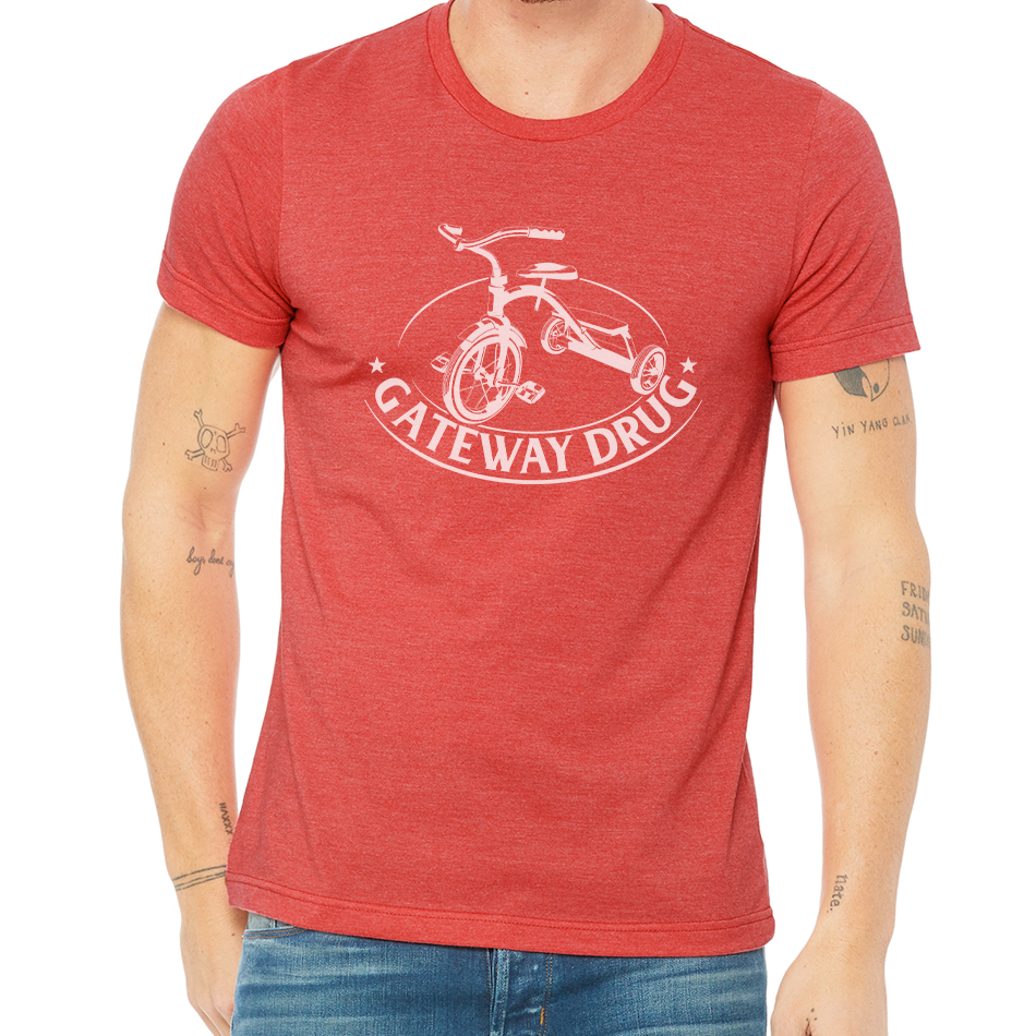 GATEWAY DRUG DESIGN: Unisex Heather CVC T-Shirt