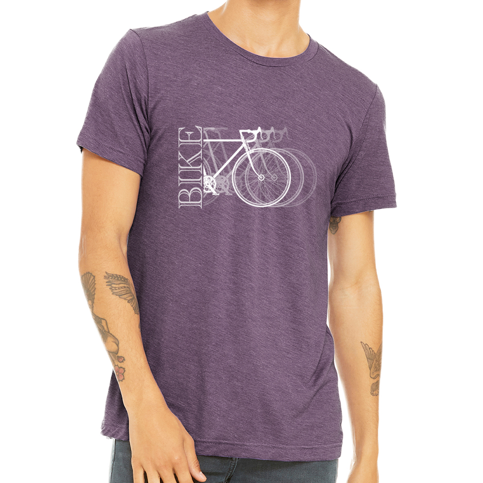 BIKE X3: Unisex Heather CVC T-Shirt