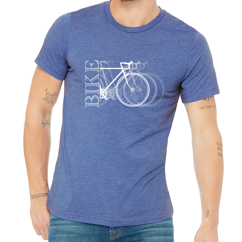 BIKE X3: Unisex Heather CVC T-Shirt