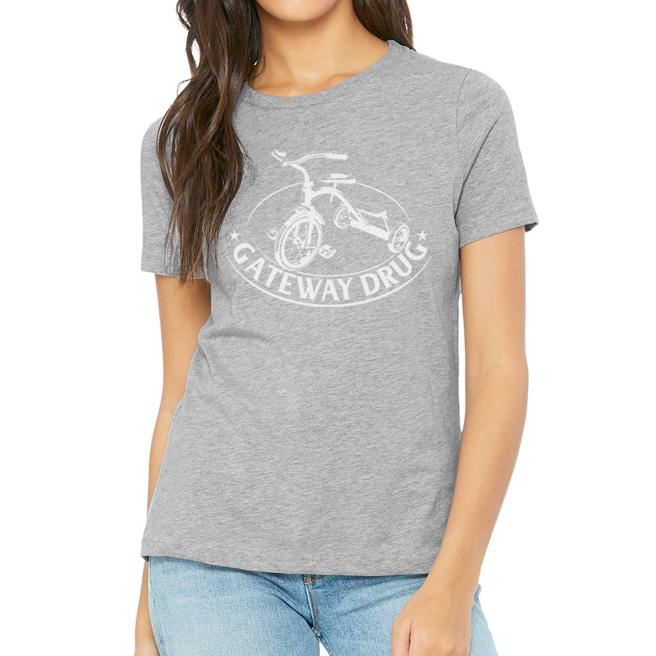 GATEWAY DRUG DESIGN: Ladies' Relaxed Heather CVC Short-Sleeve T-Shirt