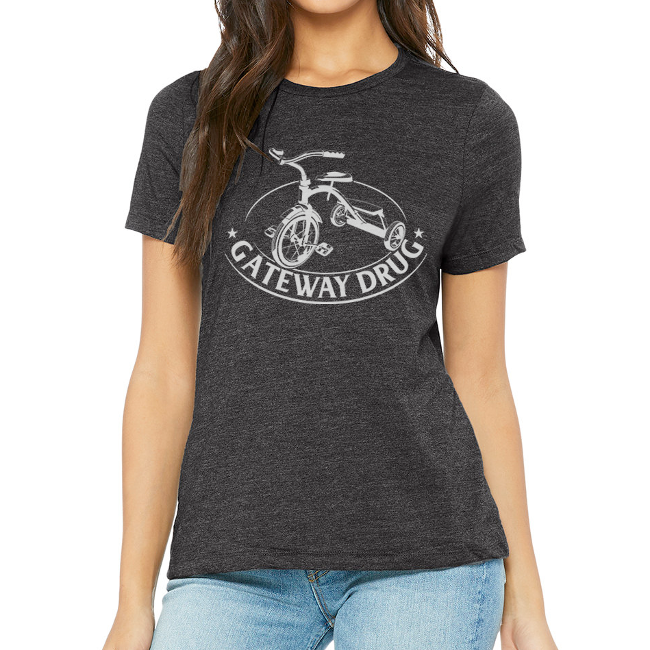 GATEWAY DRUG DESIGN: Ladies' Relaxed Heather CVC Short-Sleeve T-Shirt