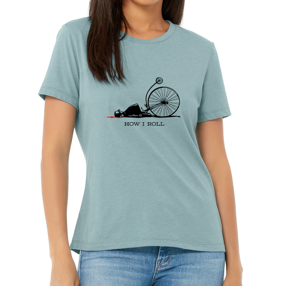 HOW I ROLL: Ladies' Relaxed Heather CVC Short-Sleeve T-Shirt