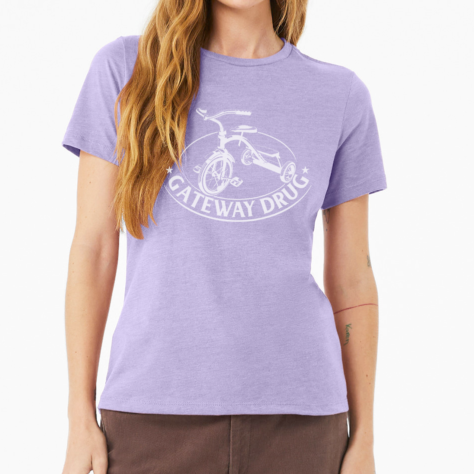 GATEWAY DRUG DESIGN: Ladies' Relaxed Heather CVC Short-Sleeve T-Shirt