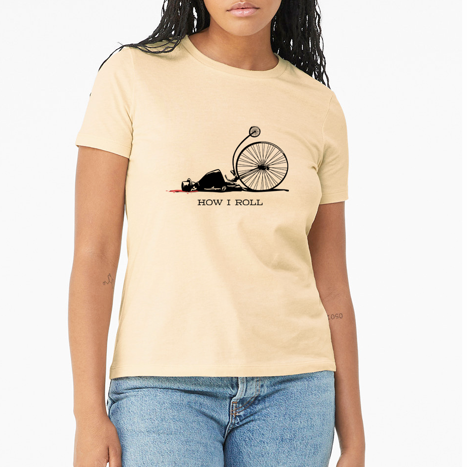 HOW I ROLL: Ladies' Relaxed Heather CVC Short-Sleeve T-Shirt