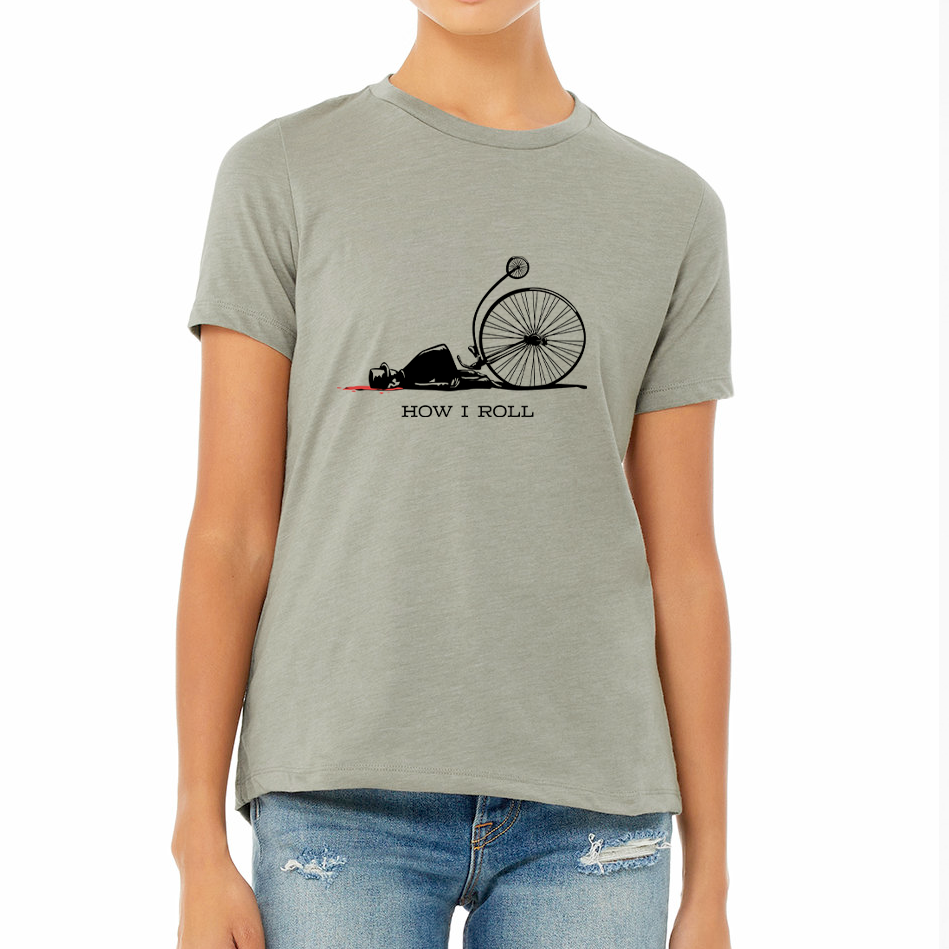 HOW I ROLL: Ladies' Relaxed Heather CVC Short-Sleeve T-Shirt