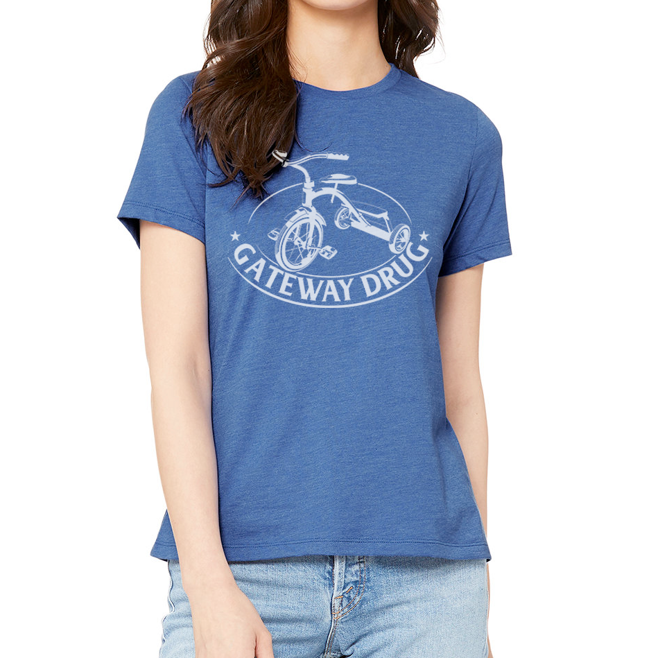 GATEWAY DRUG DESIGN: Ladies' Relaxed Heather CVC Short-Sleeve T-Shirt