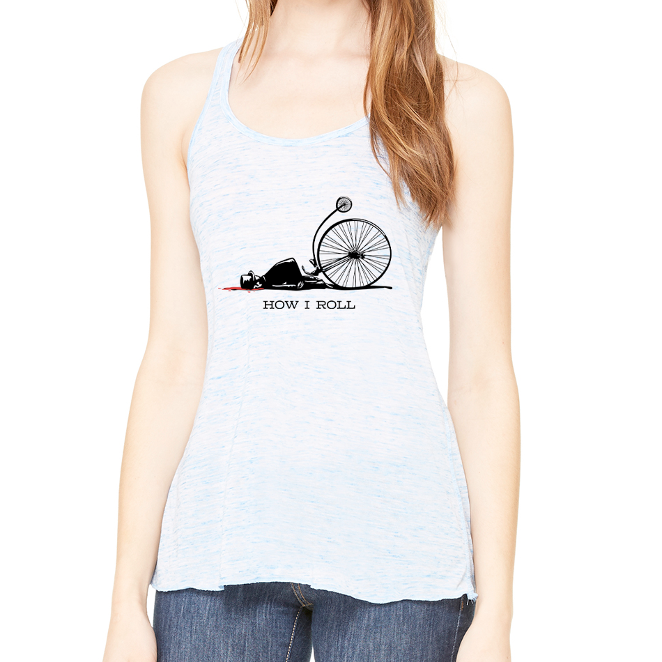 HOW I ROLL: Ladies' Flowy Racerback Tank