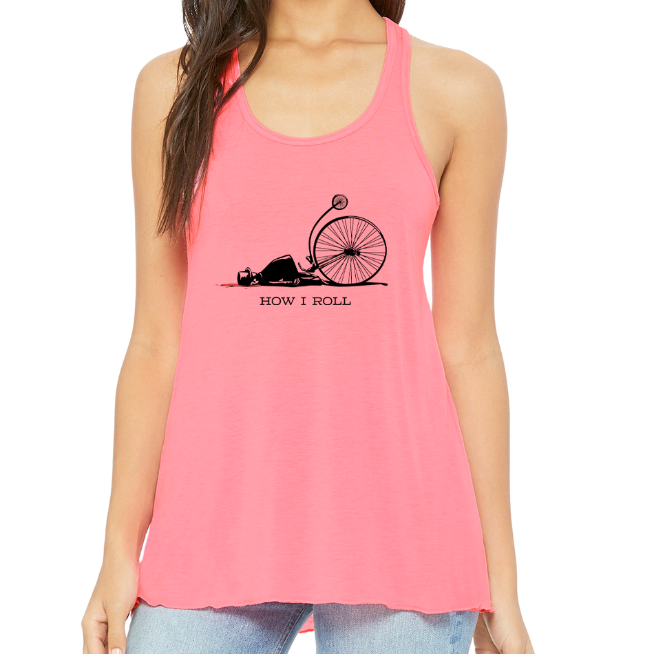 HOW I ROLL: Ladies' Flowy Racerback Tank