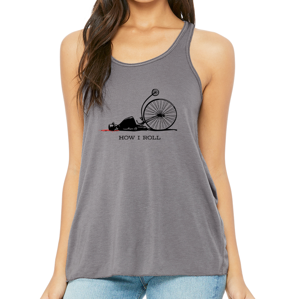 HOW I ROLL: Ladies' Flowy Racerback Tank