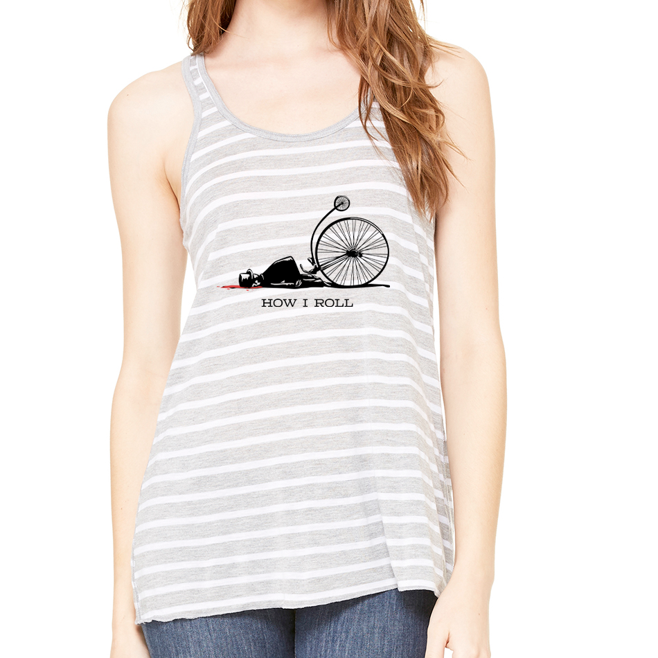 HOW I ROLL: Ladies' Flowy Racerback Tank